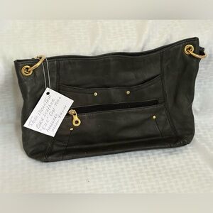 Black Leather Shoulder Bag
